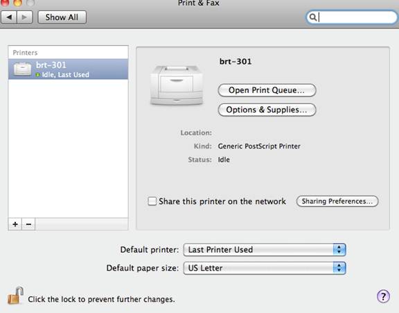 add printer to macbook air for os x 10.6.8